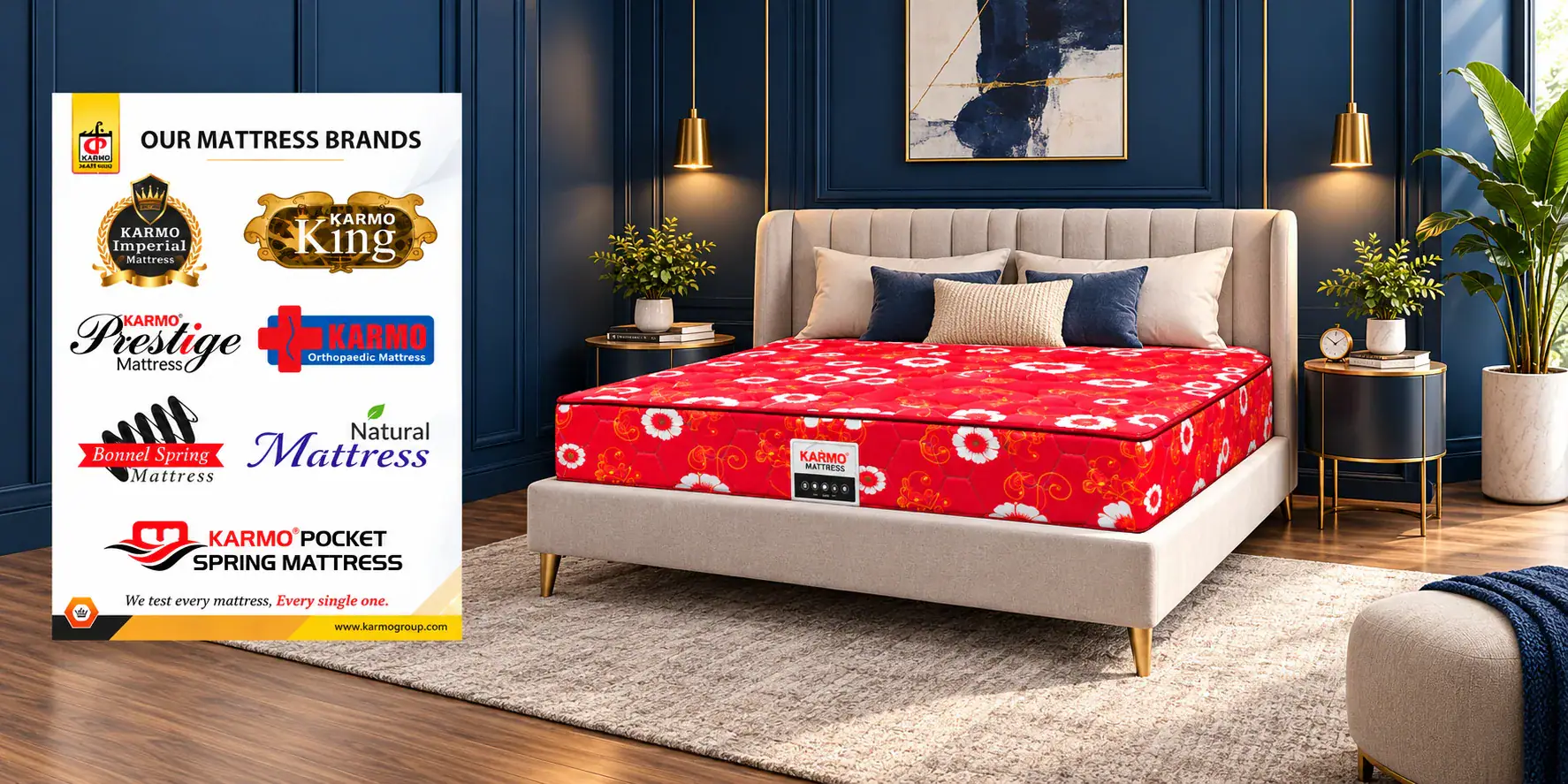 Karmo luxury mattress showroom interior